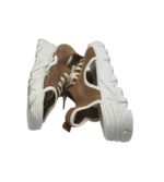 Sandale dama 38, material textil, maro - imagine 4