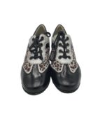 Pantofi dama Waldlaufer, 44, piele intoarsa, piele, negru maro - imagine 3