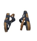 Sandale dama Bench, 39, imitatie de piele, albastru - imagine 5