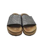 Saboti dama Esmara, 38, imitatie de piele, gri - imagine 3