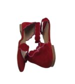 Sandale dama Lazzarini, 39, piele intoarsa, rosu - imagine 4