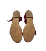 Sandale dama Lazzarini, 39, piele intoarsa, rosu - imagine 5