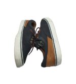 Tenisi dama  41, material textil, negru maro - imagine 4