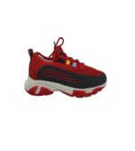 Adidasi dama Fashion 36, material textil, rosu negru