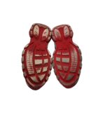 Adidasi dama Fashion 36, material textil, rosu negru - imagine 5