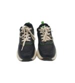 Adidasi copii 35, imitatie de piele, material textil, negru - imagine 3