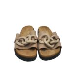 Saboti dama 37, piele, crem - imagine 3