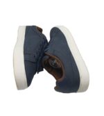 Adidasi barbati  43, imitatie de piele, albastru - imagine 3