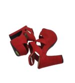 Sandale dama New Look, 36, material textil, rosu - imagine 4