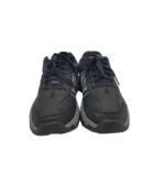 Adidasi barbati Skechers, 42, imitatie de piele, material textil, piele, gri negru - imagine 3