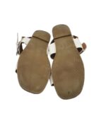 Sandale dama 40, imitatie de piele, alb - imagine 5