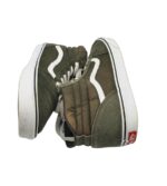 Tenisi barbati Vans, 46, piele intoarsa, material textil, kaki - imagine 4