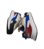 Adidasi barbati Puma, 44, piele intoarsa, material textil, alb gri - imagine 4