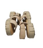 Sandale dama Tamaris, 39, piele, crem - imagine 4