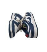 Adidasi barbati Nike, 42, imitatie de piele, piele, alb albastru - imagine 4