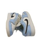 Adidasi dama Jordan, 36, imitatie de piele, piele, alb albastru - imagine 4