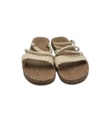 Slapi dama 40, imitatie de piele, crem - imagine 3