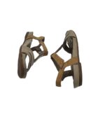 Sandale dama Jana, 40, material textil, bej - imagine 3