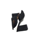 Saboti dama Linzi, 38, material textil, negru - imagine 4