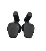 Saboti dama Linzi, 38, material textil, negru - imagine 5