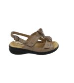 Sandale dama Padders, 39, imitatie de piele, bej