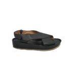 Sandale dama Heavenlysoles, 39, imitatie de piele, piele, negru