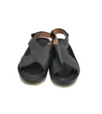 Sandale dama Heavenlysoles, 39, imitatie de piele, piele, negru - imagine 3