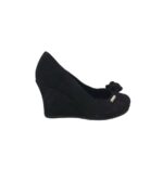 Pantofi dama Alba Moda, 38, piele intoarsa, negru