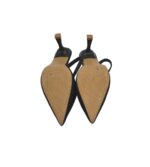 Sandale dama 40, material textil, negru - imagine 5