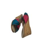 Saboti dama Ellen, 39, piele, roz albastru - imagine 4