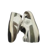 Adidasi barbati Blauer, 44, piele intoarsa, imitatie de piele, alb gri - imagine 4