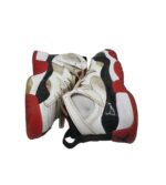 Adidasi barbati Jordan, 38, imitatie de piele, material textil, alb - imagine 4