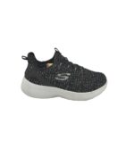 Adidasi dama Skechers, 39, material textil, negru gri