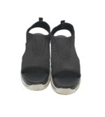 Sandale dama Catwalk, 39, material textil, negru - imagine 2