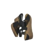 Sandale dama Rieker, 37, material textil, negru - imagine 4