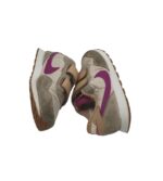 Adidasi copii Nike, 28, piele intoarsa, material textil, bej gri - imagine 4