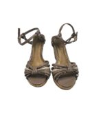 Sandale dama M&S, 37, imitatie de piele, gri - imagine 3