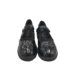 Balerini copii Walkright, 36, imitatie de piele, negru - imagine 3