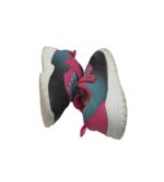 Adidasi copii Vty, 33, imitatie de piele, material textil, negru roz - imagine 4