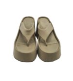 Saboti dama Zara, 39, material textil, bej - imagine 3