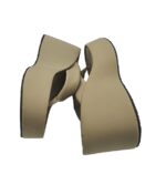 Saboti dama Zara, 39, material textil, bej - imagine 4