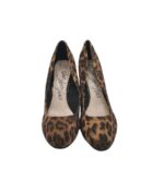 Pantofi dama M&S, 38, material textil, maro negru - imagine 3