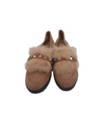 Pantofi dama 37, material textil, bej - imagine 3