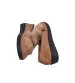 Pantofi dama 37, material textil, bej - imagine 4