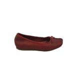 Balerini dama Clarks, 38, piele, rosu
