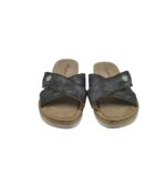 Saboti dama Camprella, 39, imitatie de piele, gri - imagine 3