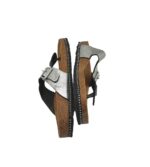 Saboti dama Bio Life, 38, imitatie de piele, gri - imagine 4