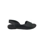Sandale dama 40, imitatie de piele, negru