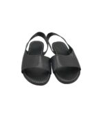 Sandale dama 40, imitatie de piele, negru - imagine 3