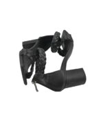 Sandale dama 40, imitatie de piele, negru - imagine 4